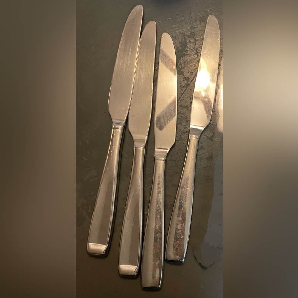 Elegant Silverware Butter Knives Set